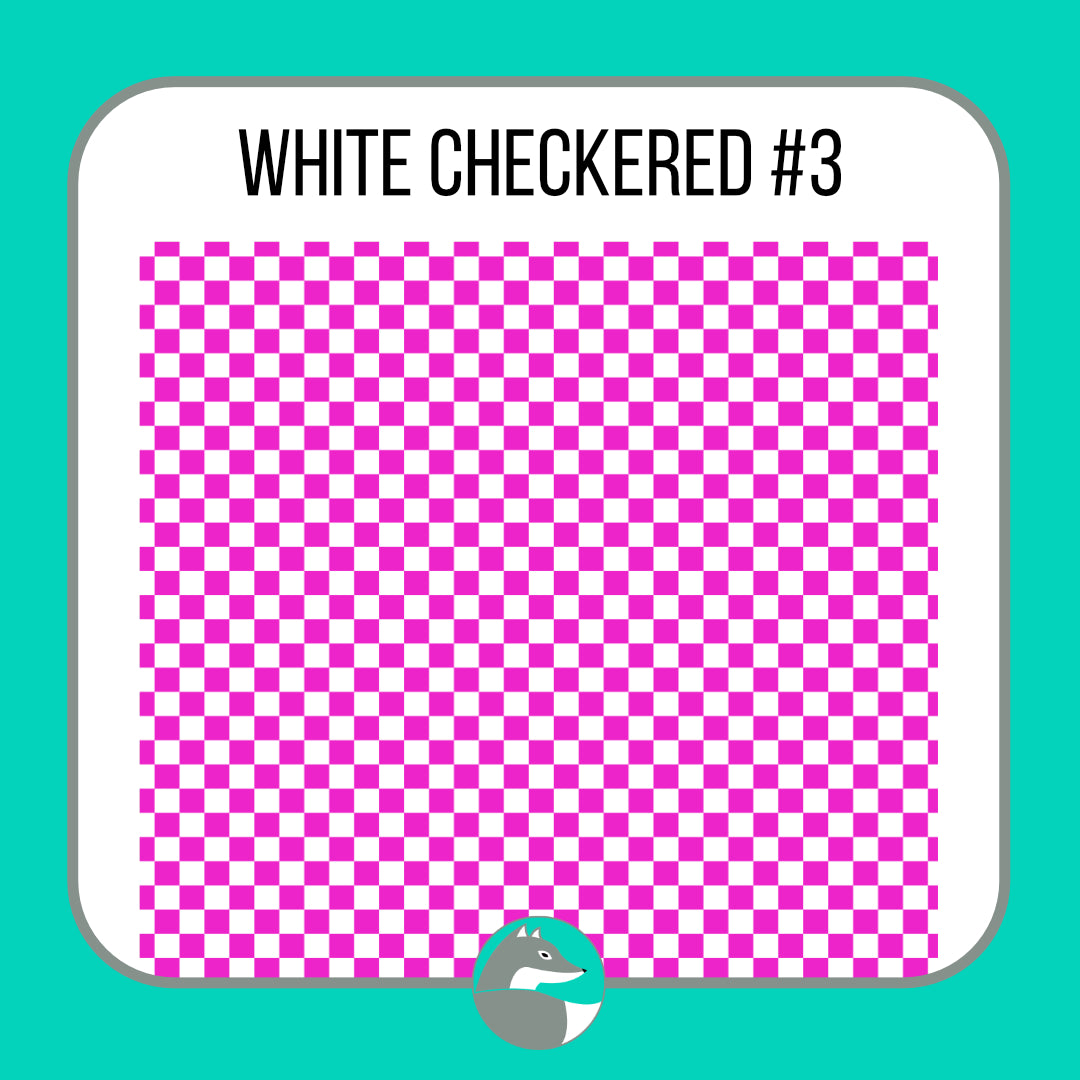 White Checkered Collection - Silver Fox Vinyl