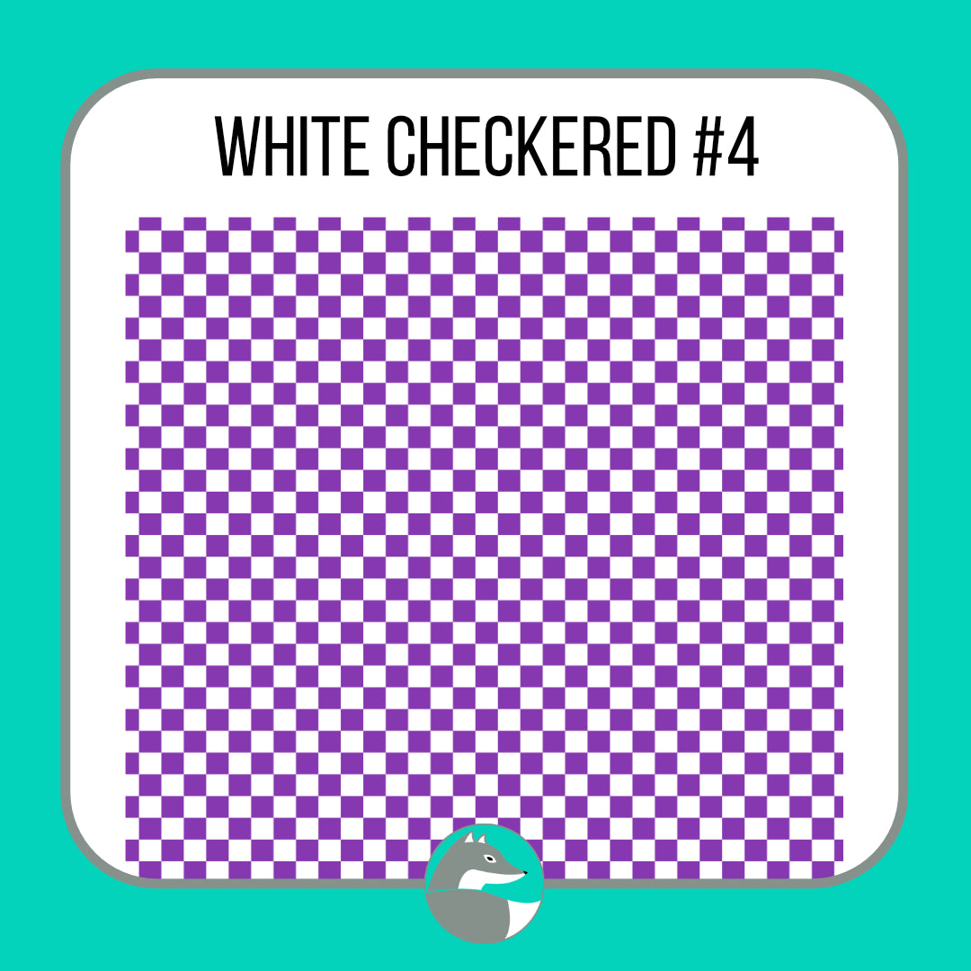 White Checkered Collection - Silver Fox Vinyl