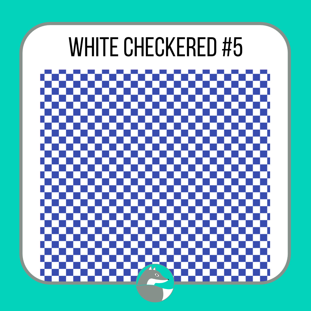 White Checkered Collection - Silver Fox Vinyl