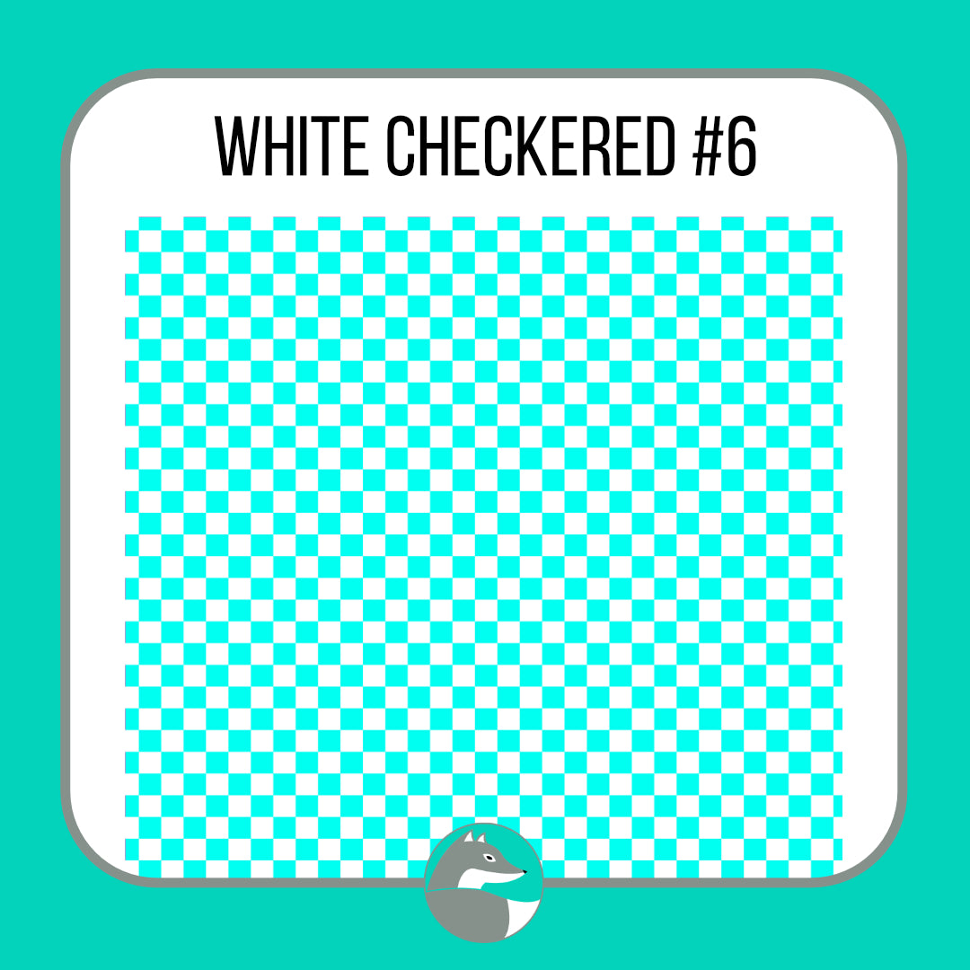 White Checkered Collection - Silver Fox Vinyl