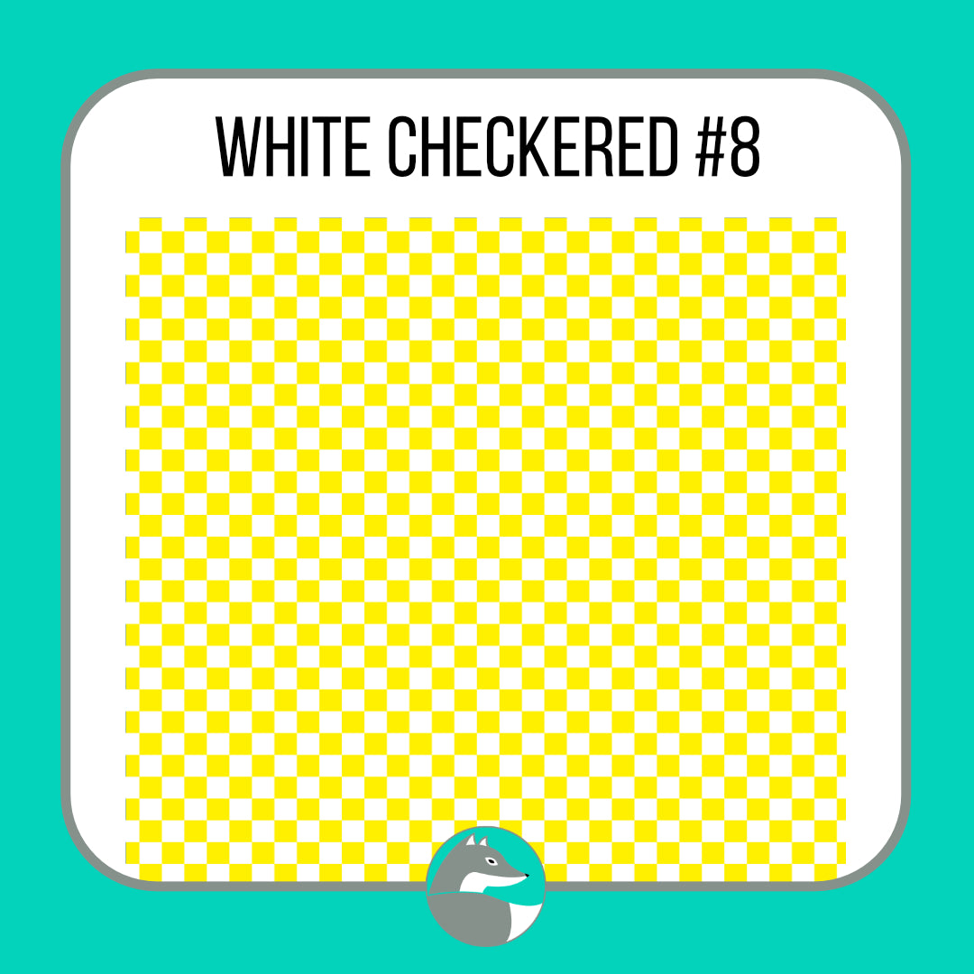 White Checkered Collection - Silver Fox Vinyl