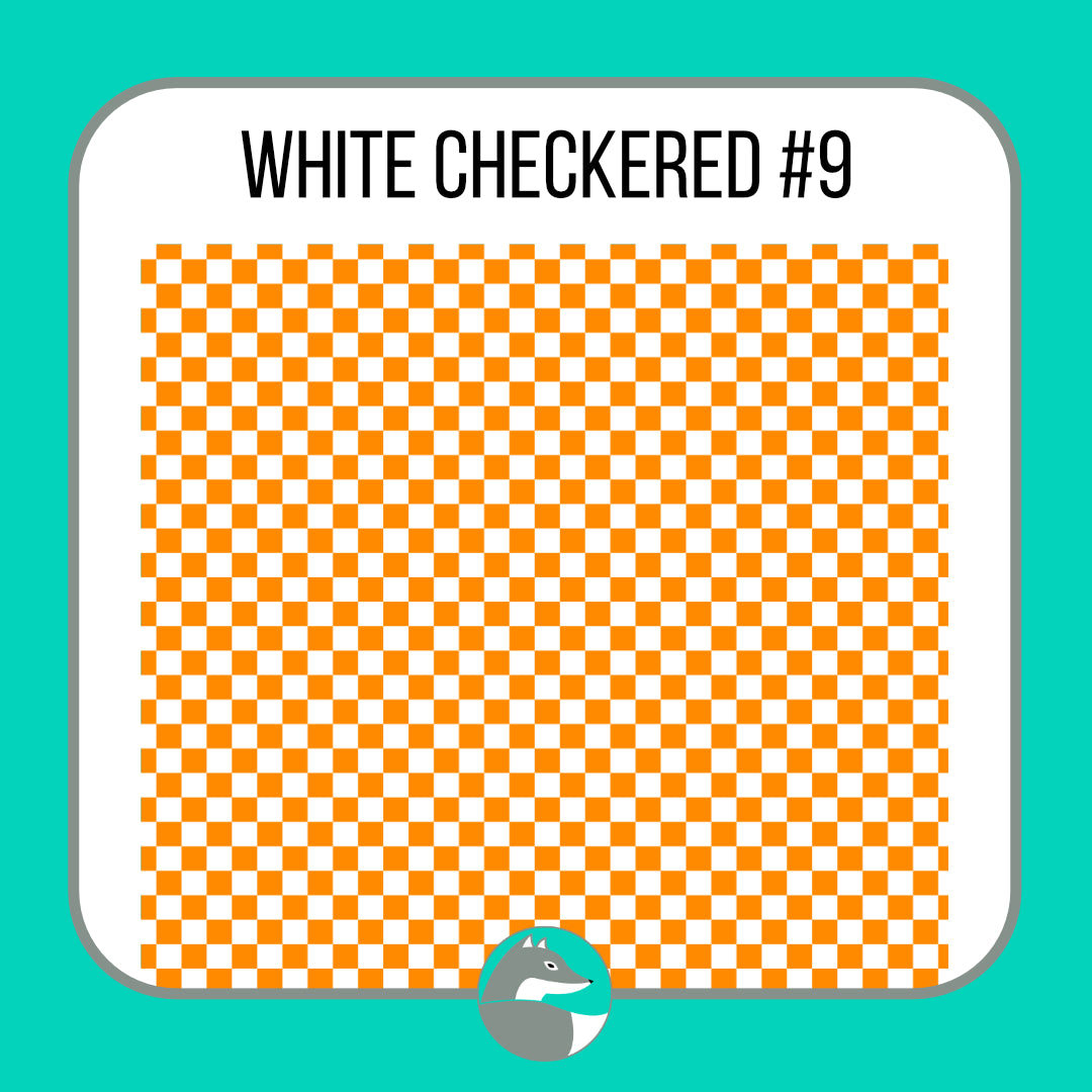 White Checkered Collection - Silver Fox Vinyl